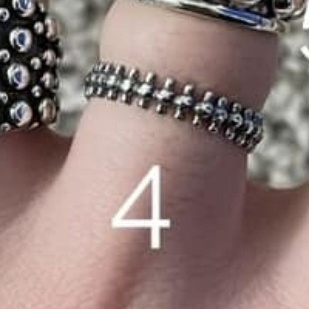 Triple Ball Sterling Band Ring